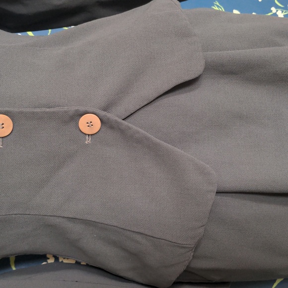 Vintage Armani Suit Jacket & Skirt Small Green Bergdorf Goodman Milano - Picture 13 of 13